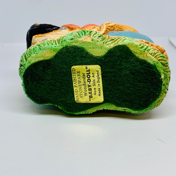 Vtg Woodlander Hand Painted Stone Ware “Baby Doll” - Picture 6 of 6